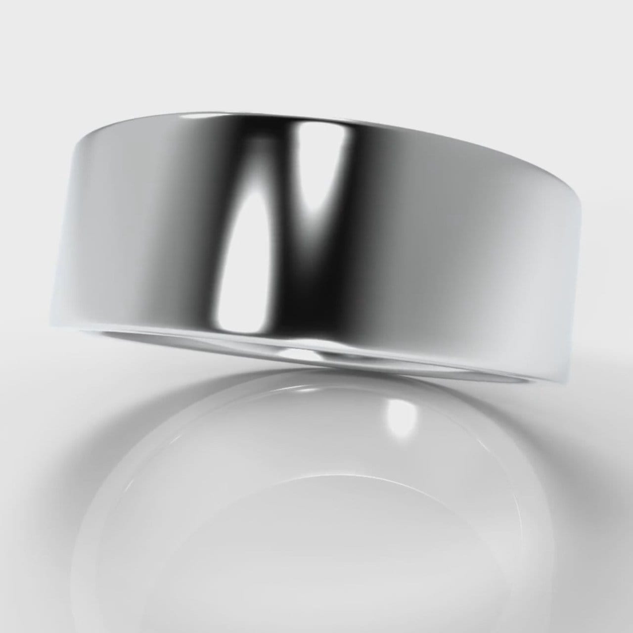 8mm Flat Top Comfort Fit Wedding Ring