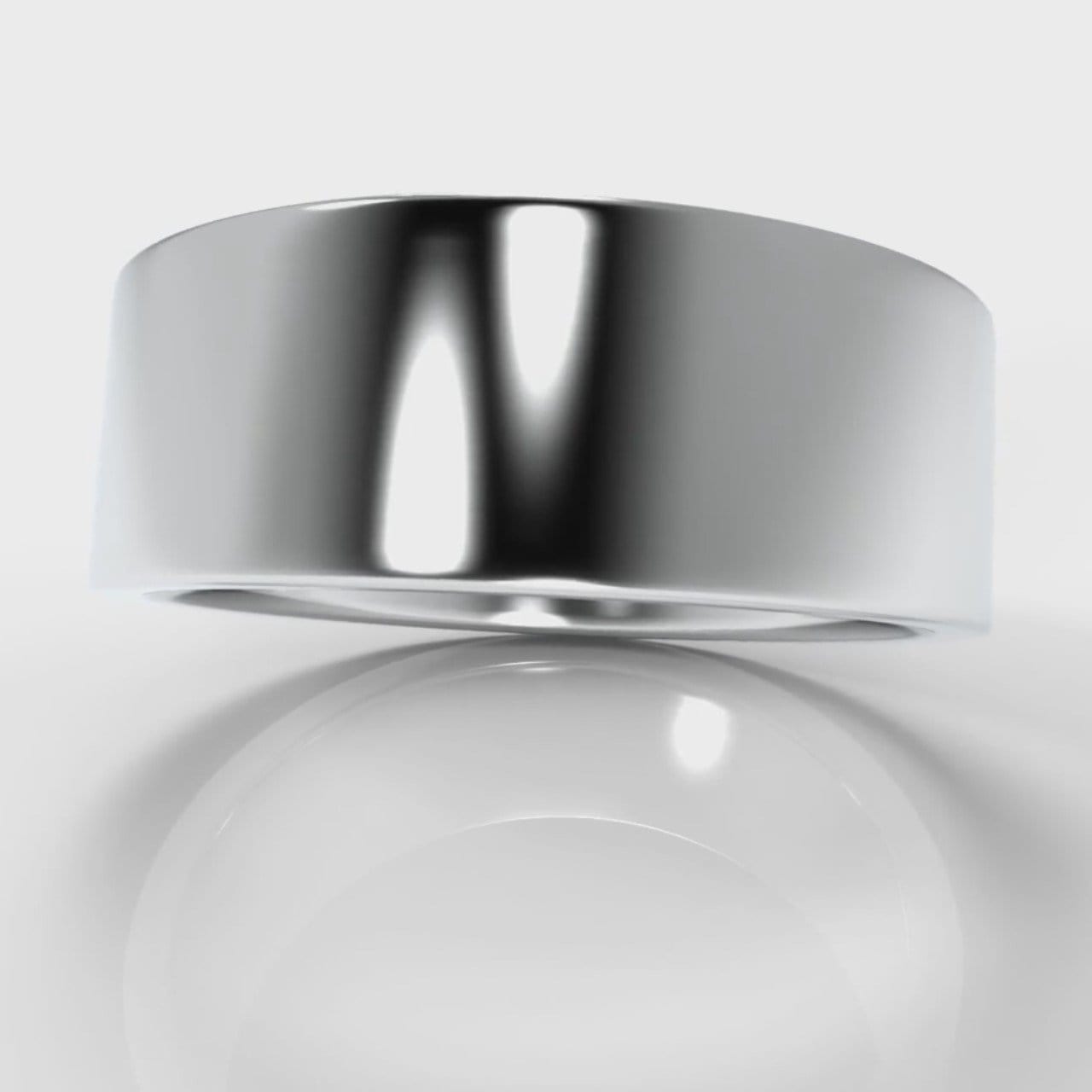 8mm Flat Top Comfort Fit Wedding Ring