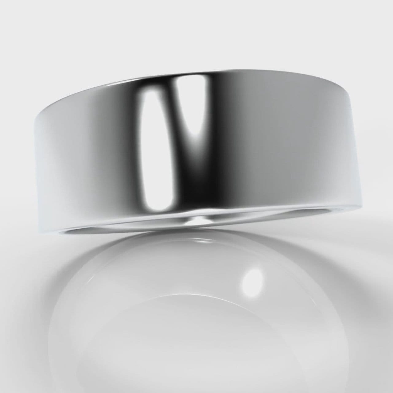 8mm Flat Top Comfort Fit Wedding Ring