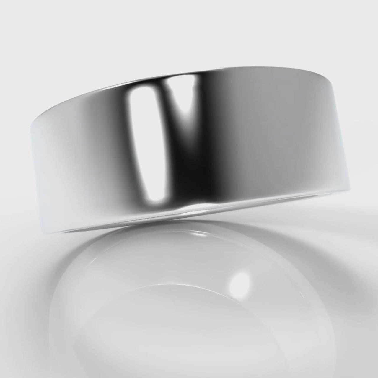 8mm Flat Top Comfort Fit Wedding Ring