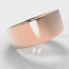 8mm Flat Top Comfort Fit Wedding Ring - Rose Gold