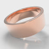 8mm Flat Top Comfort Fit Wedding Ring - Rose Gold