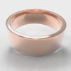 8mm Flat Top Comfort Fit Wedding Ring - Rose Gold