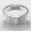 8mm Flat Top Comfort Fit Brushed Wedding Ring