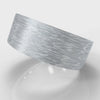 8mm Flat Top Comfort Fit Brushed Wedding Ring