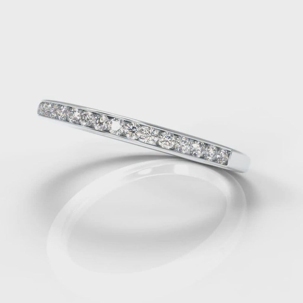 Petite Channel Set Diamond Wedding Ring
