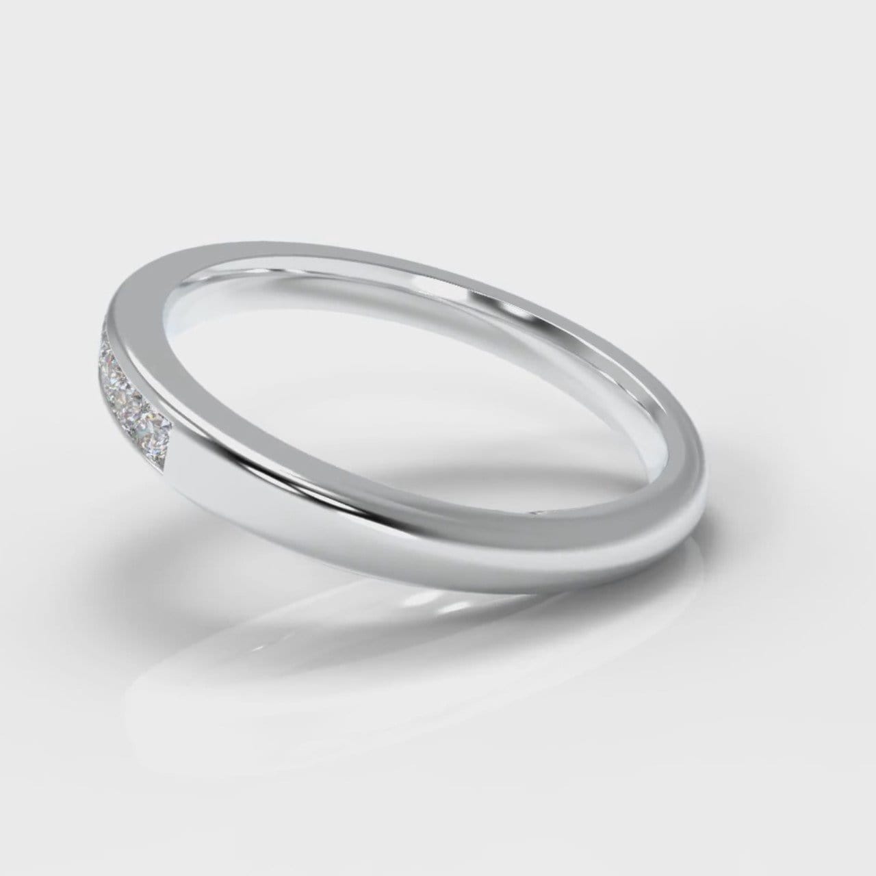 Channel Set Diamond Wedding Ring