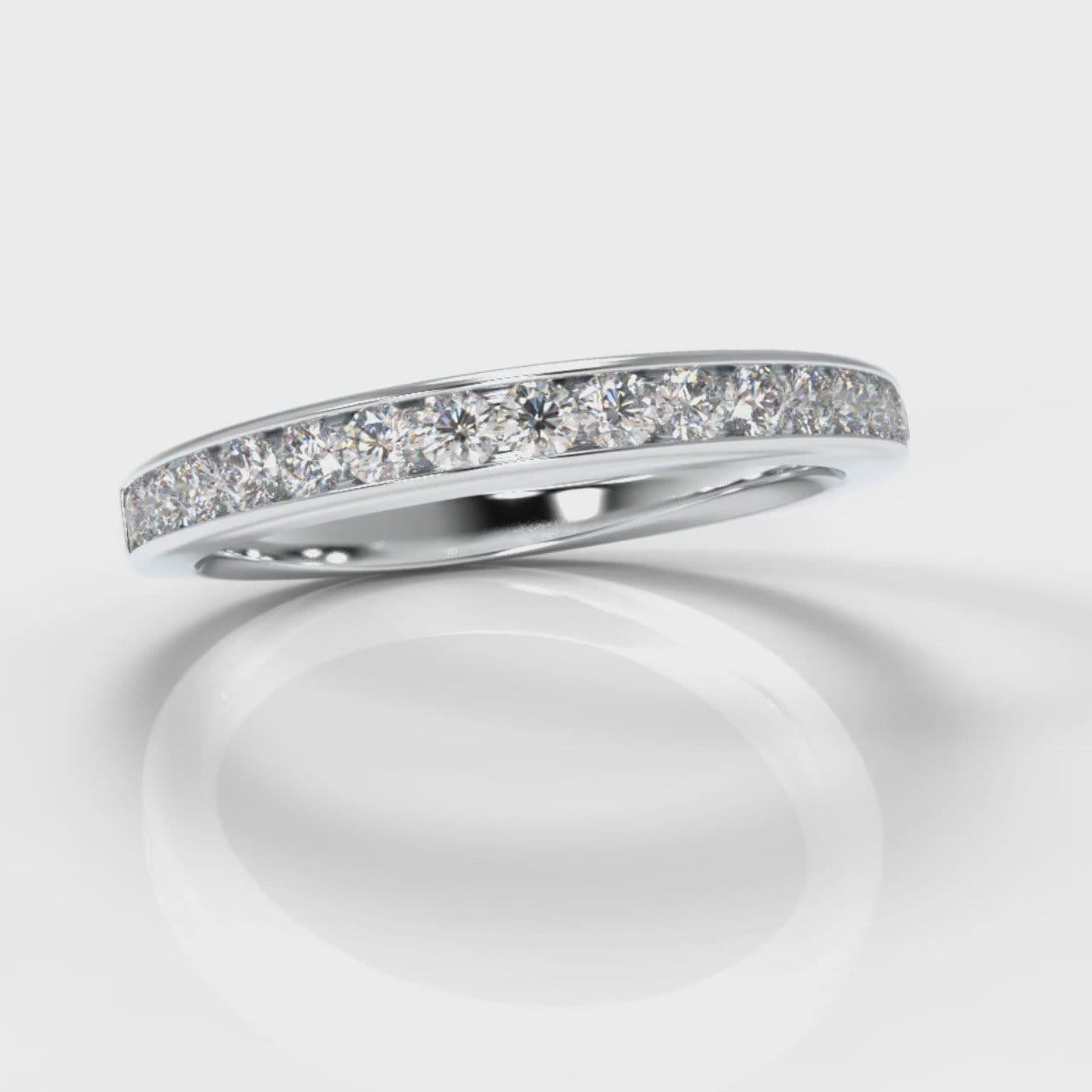 Channel Set Diamond Wedding Ring