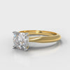 Carrée Solitaire Cushion Cut Diamond Engagement Ring - Yellow Gold