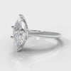 Star Solitaire Marquise Diamond Engagement Ring