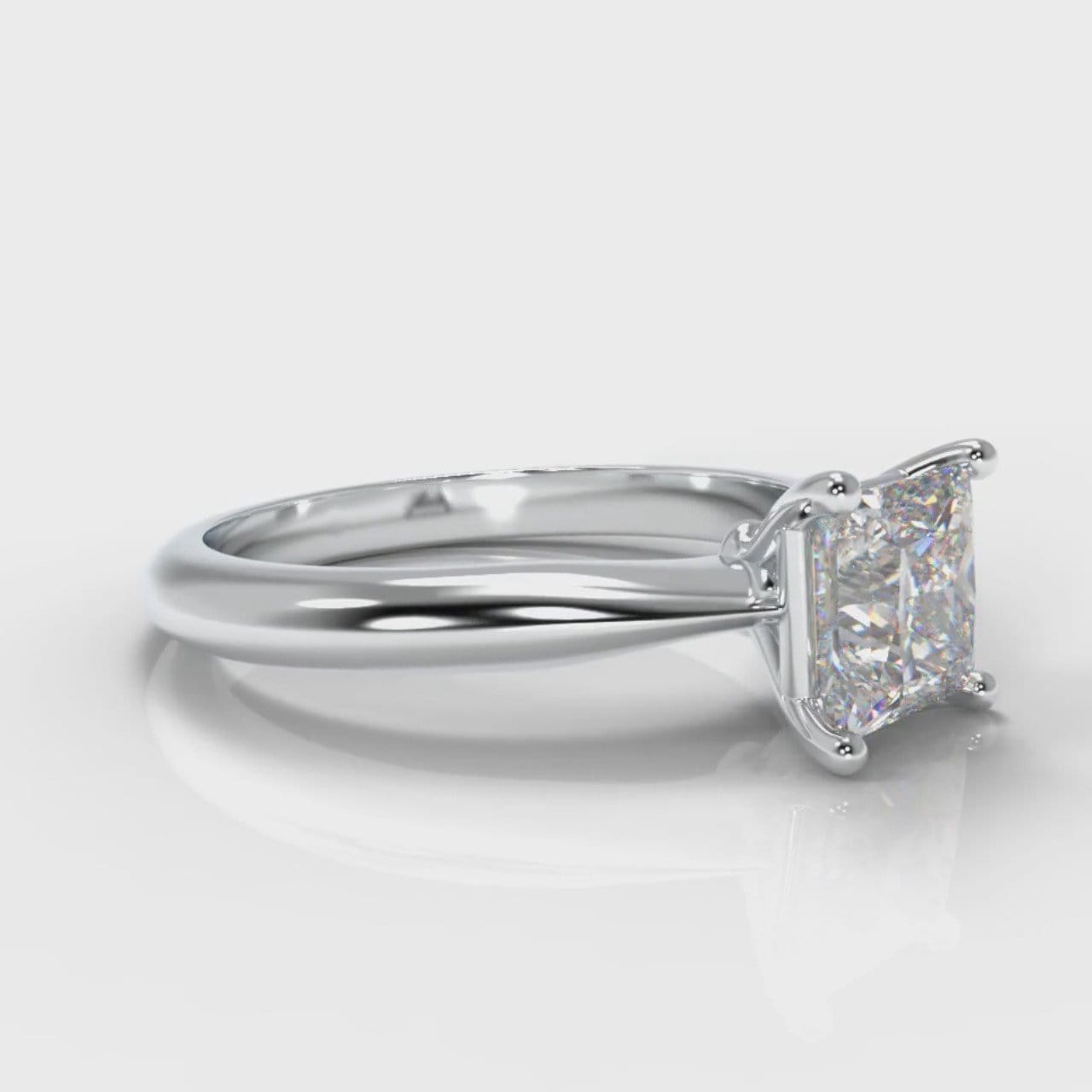 Carrée Solitaire Princess Cut Diamond Engagement Ring