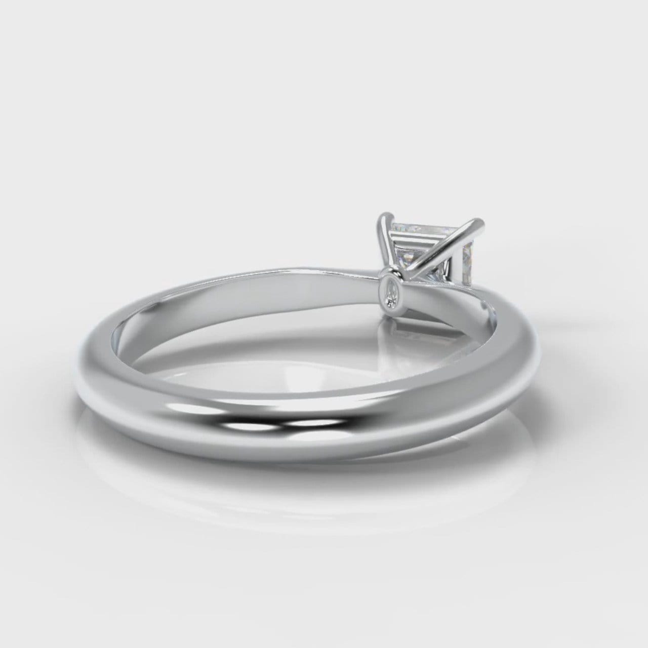 Carrée Solitaire Princess Cut Diamond Engagement Ring