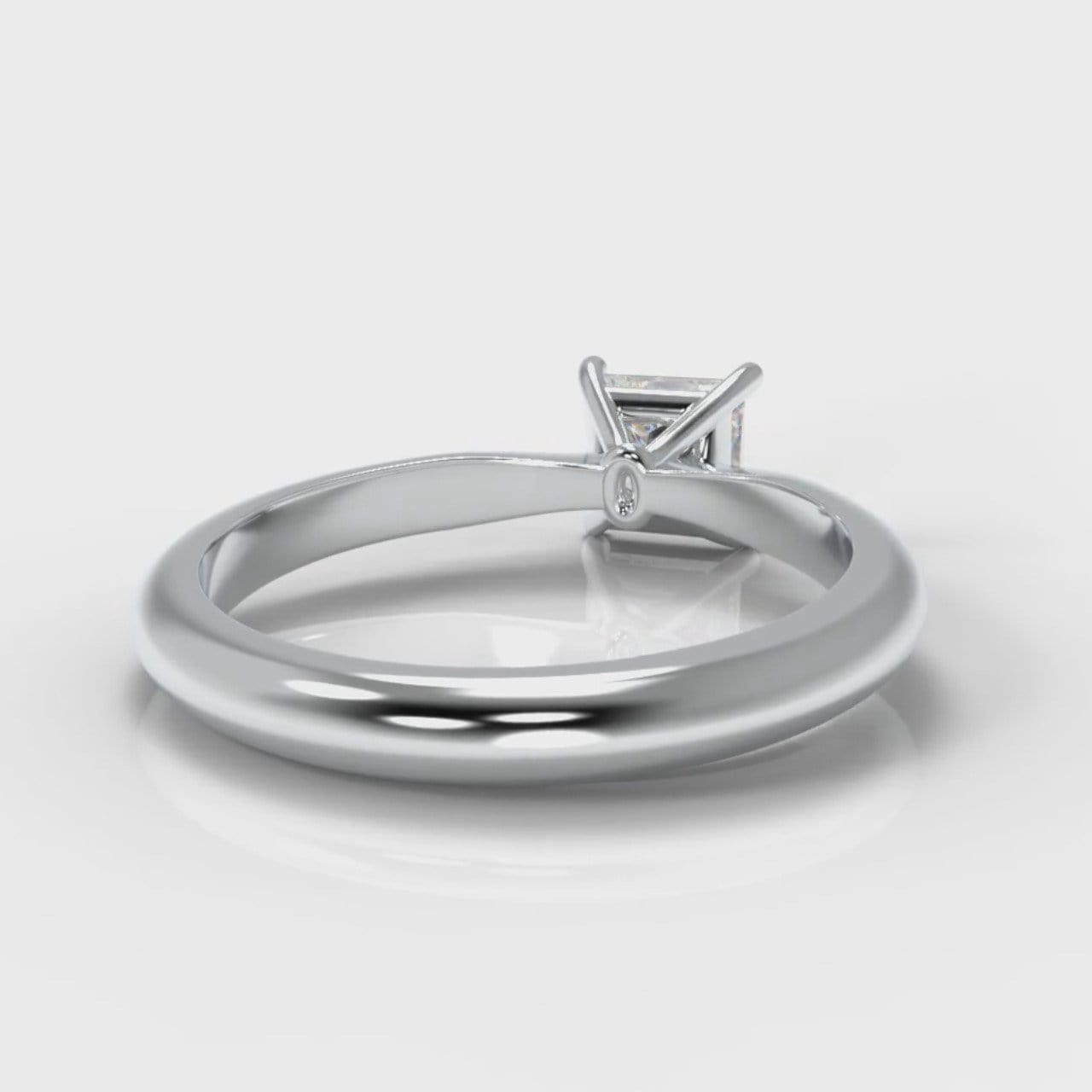 Carrée Solitaire Princess Cut Diamond Engagement Ring