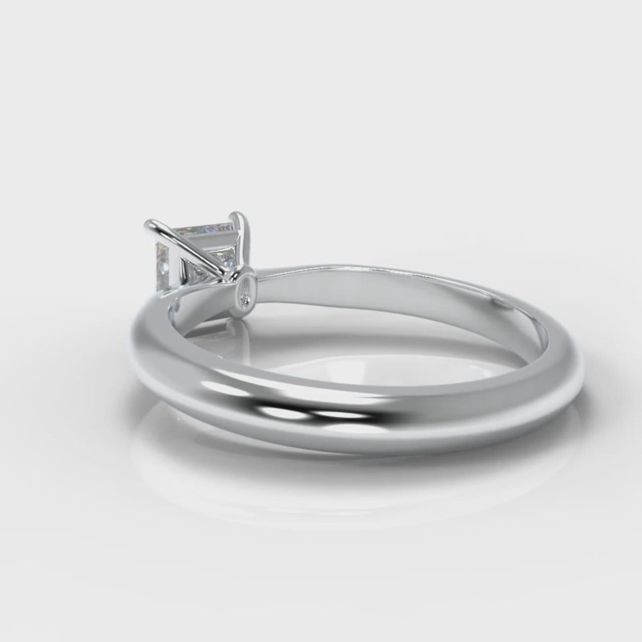 Carrée Solitaire Princess Cut Diamond Engagement Ring