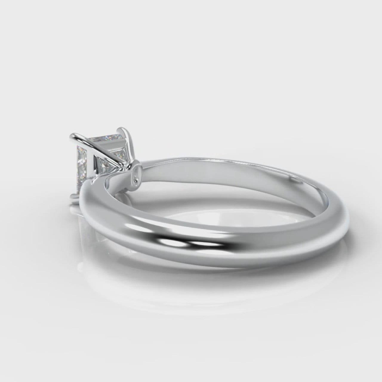 Carrée Solitaire Princess Cut Diamond Engagement Ring