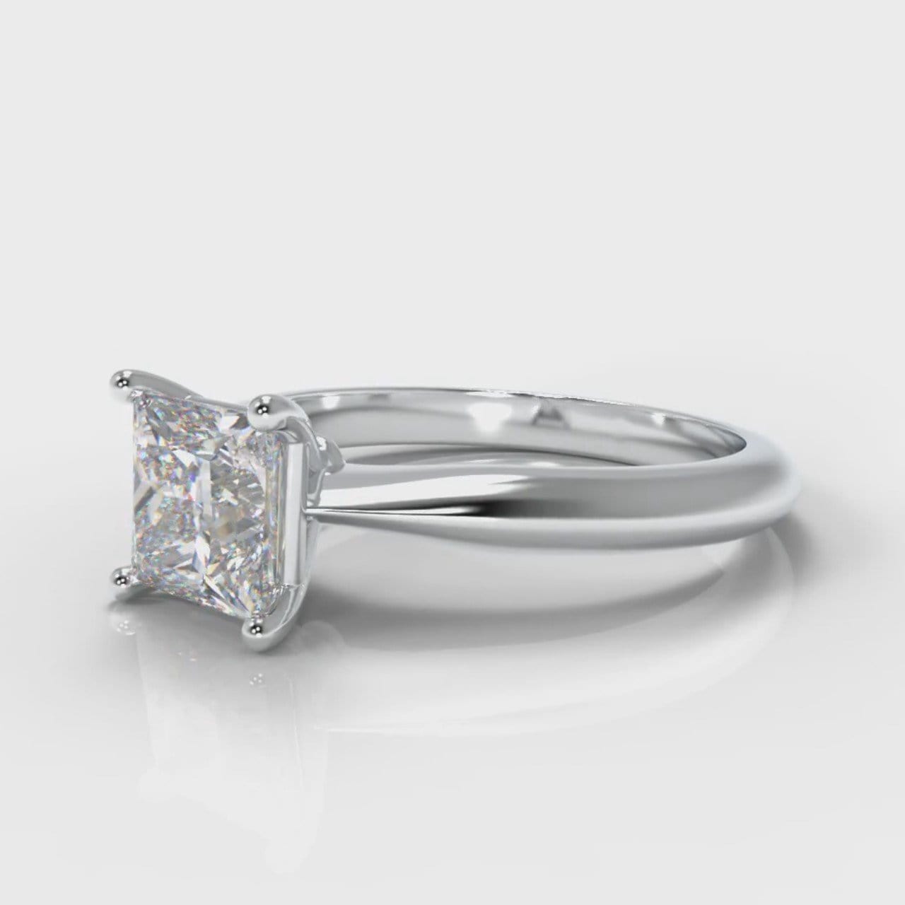 Carrée Solitaire Princess Cut Diamond Engagement Ring