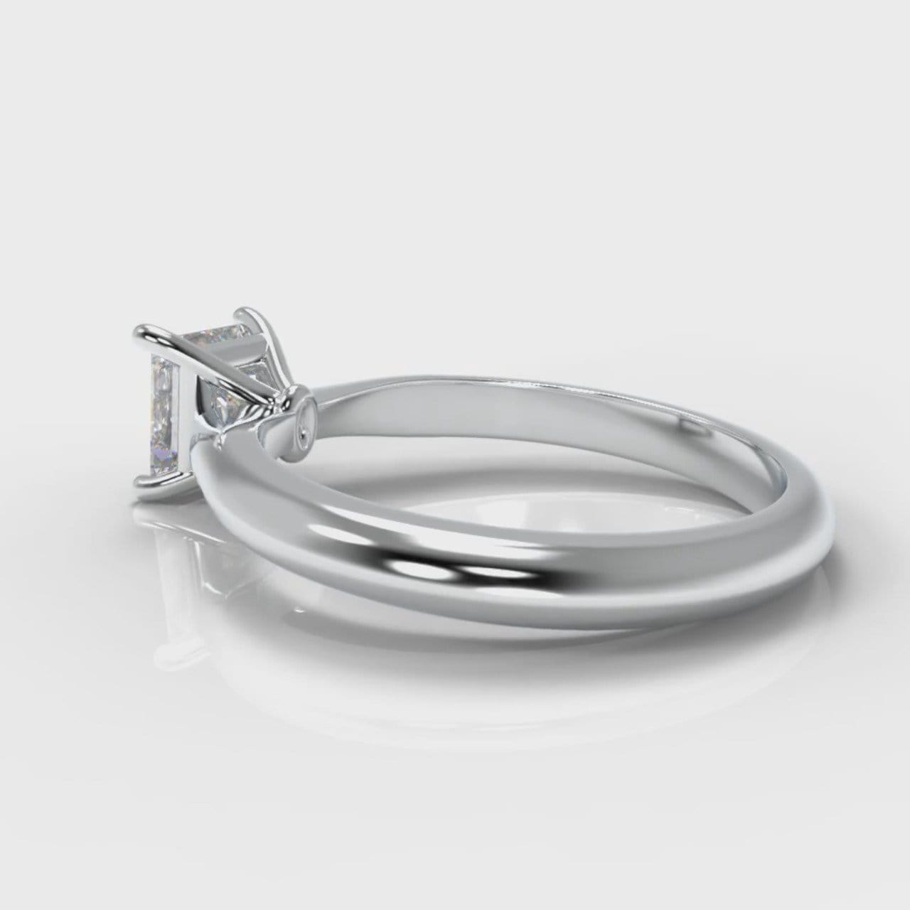 Carrée Solitaire Princess Cut Diamond Engagement Ring