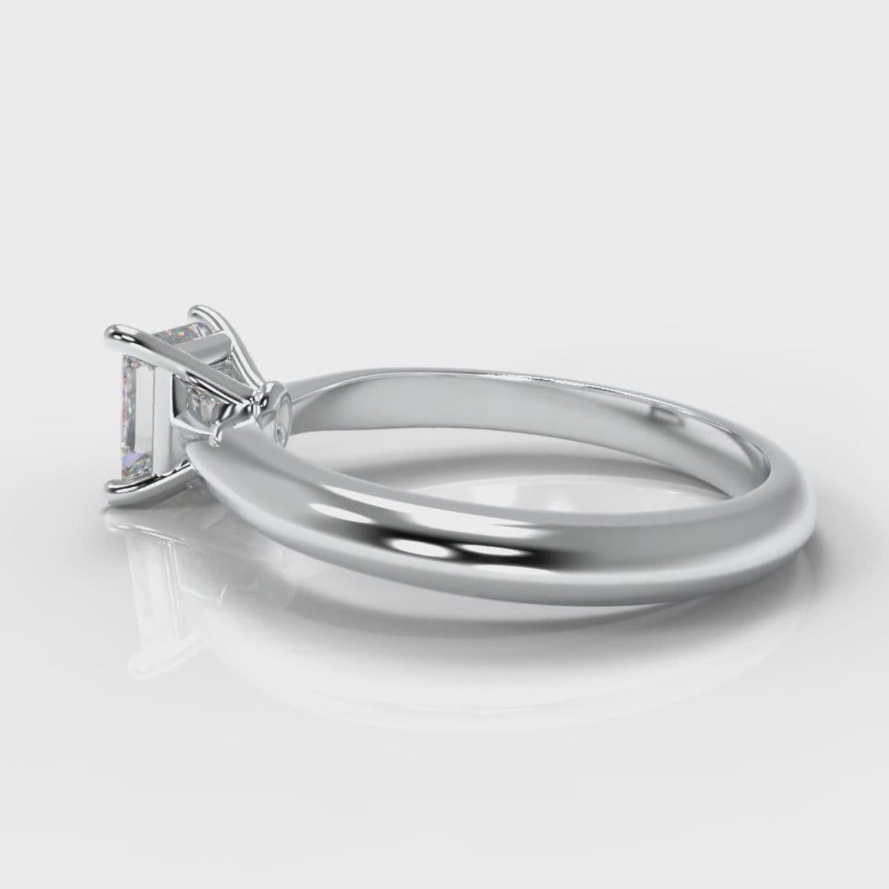 Carrée Solitaire Princess Cut Diamond Engagement Ring
