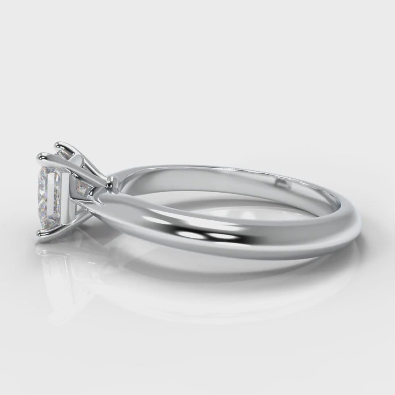 Carrée Solitaire Princess Cut Diamond Engagement Ring