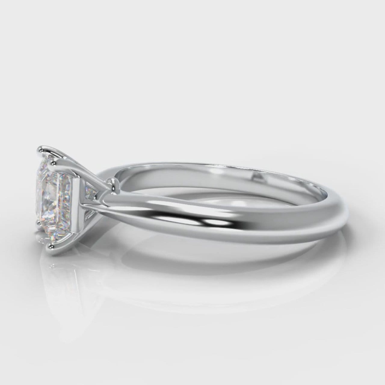 Carrée Solitaire Princess Cut Diamond Engagement Ring