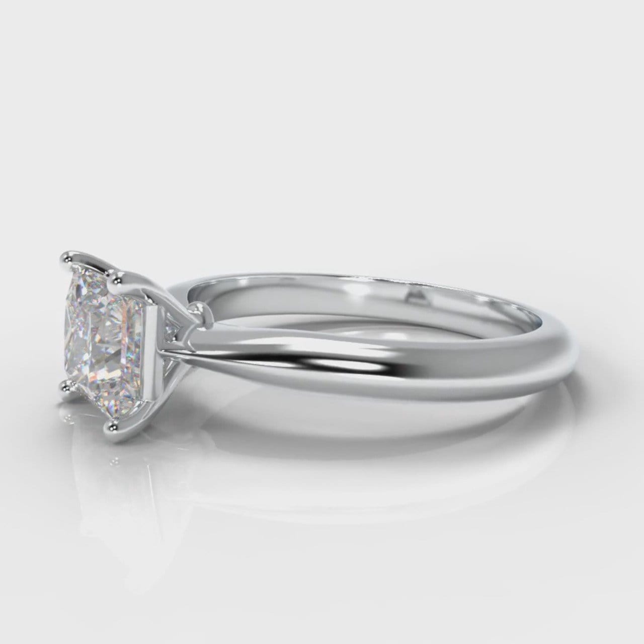 Carrée Solitaire Princess Cut Diamond Engagement Ring