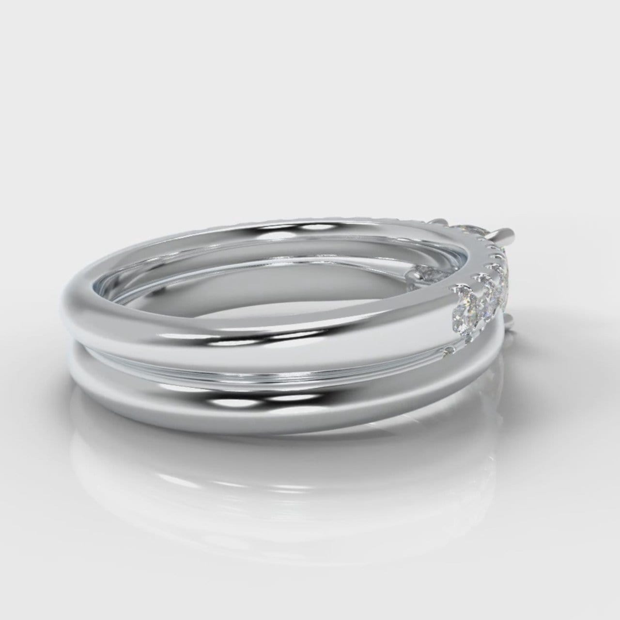 Carrée Solitaire Cushion Cut Diamond Bridal Set