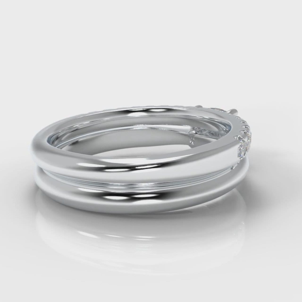 Carrée Solitaire Cushion Cut Diamond Bridal Set