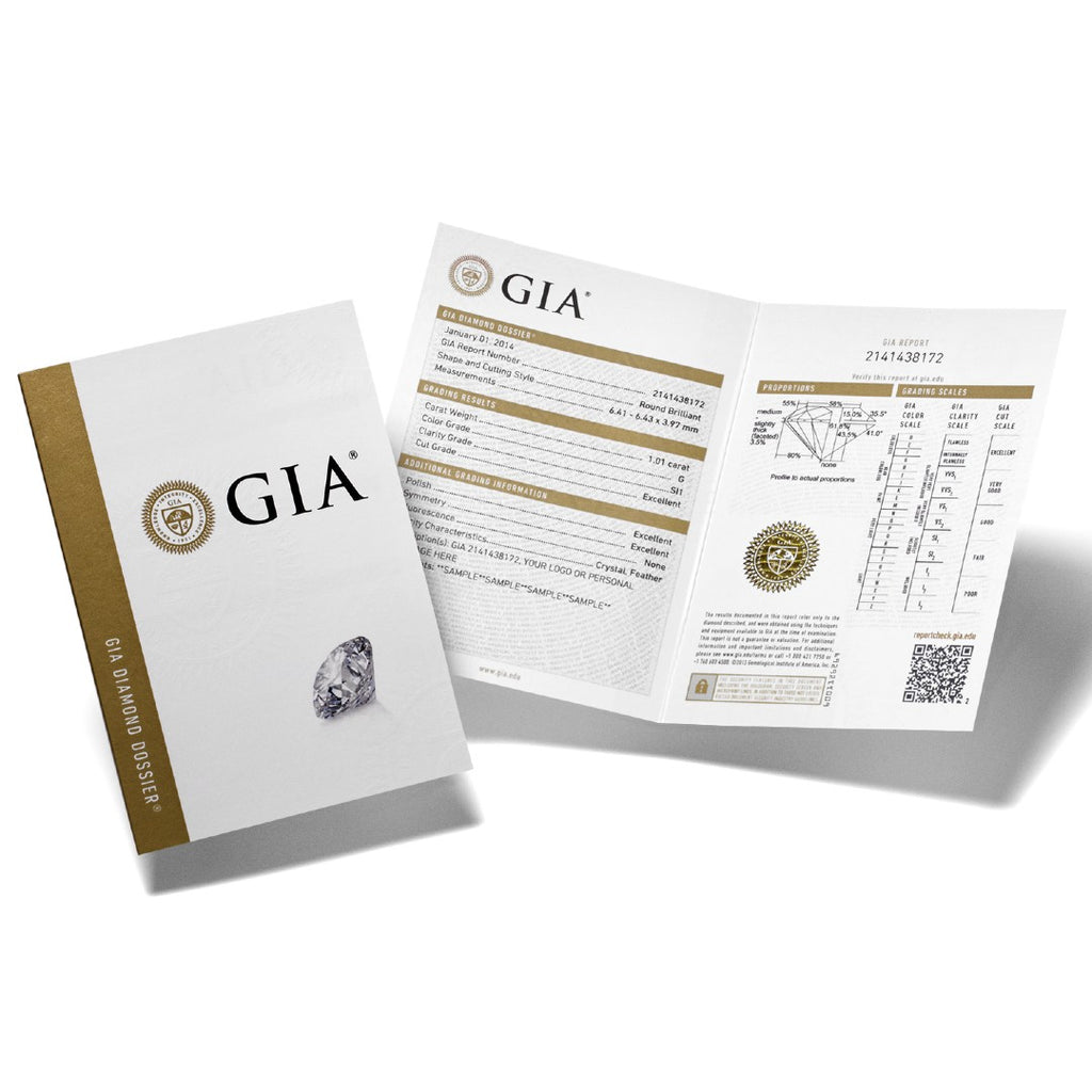Six Claw Diamond Pendant (GIA Certified) - Yellow Gold