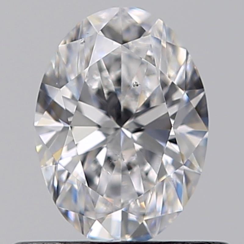 0.50 Carat D-Color SI1-Clarity Oval Diamond