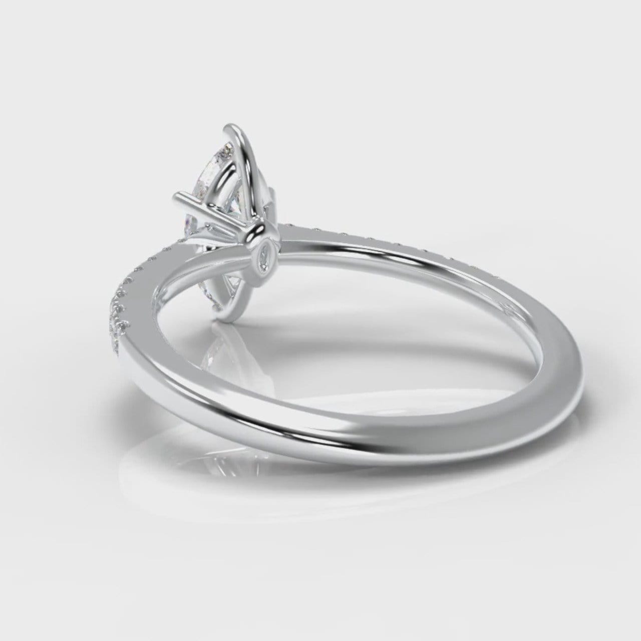 Star Petite Micropavé Marquise Diamond Engagement Ring
