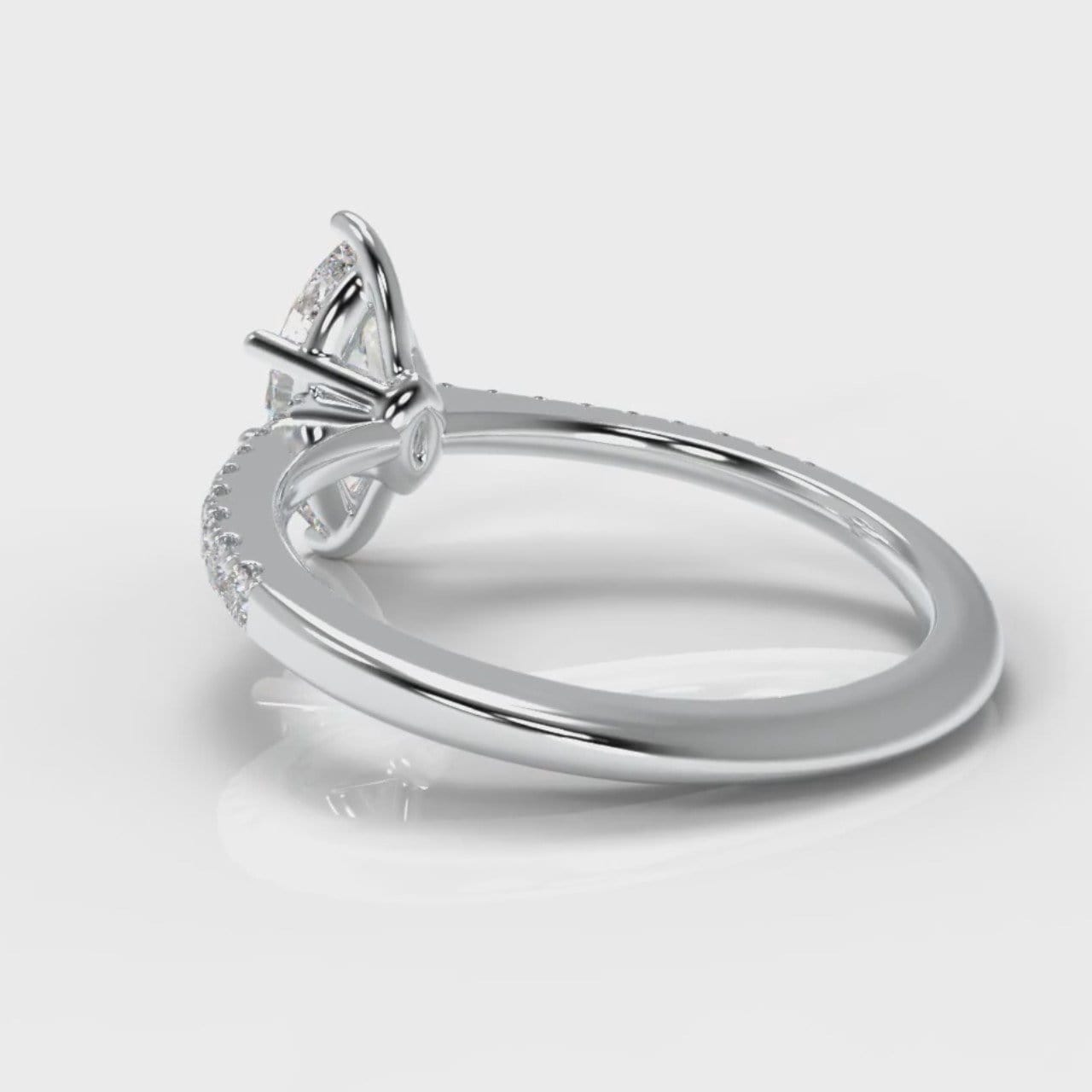 Star Petite Micropavé Marquise Diamond Engagement Ring