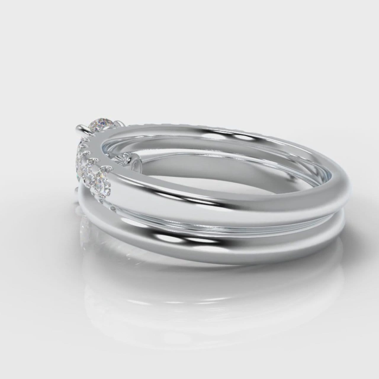 Carrée Solitaire Oval Diamond Bridal Set