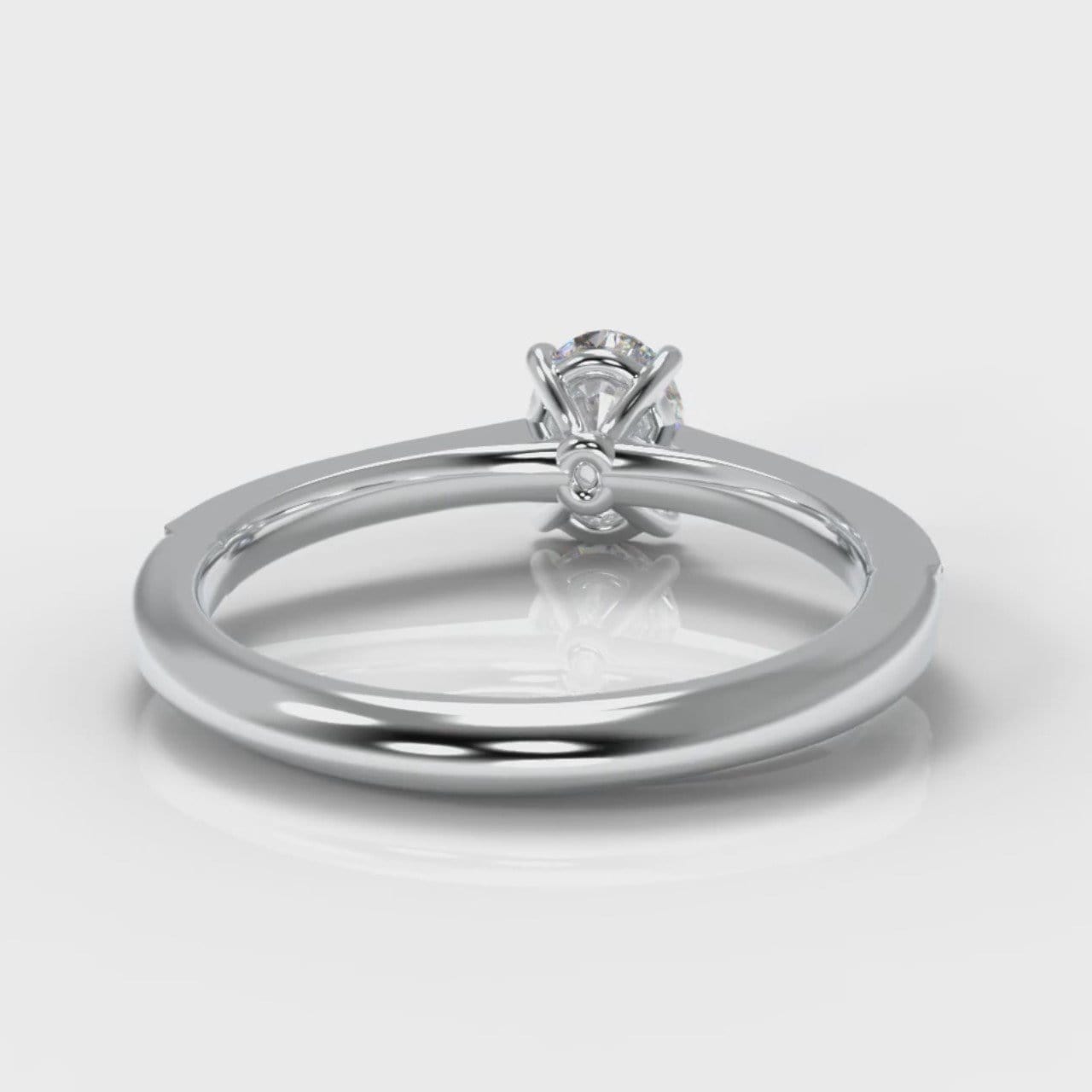 Pavé Oval Diamond Engagement Ring