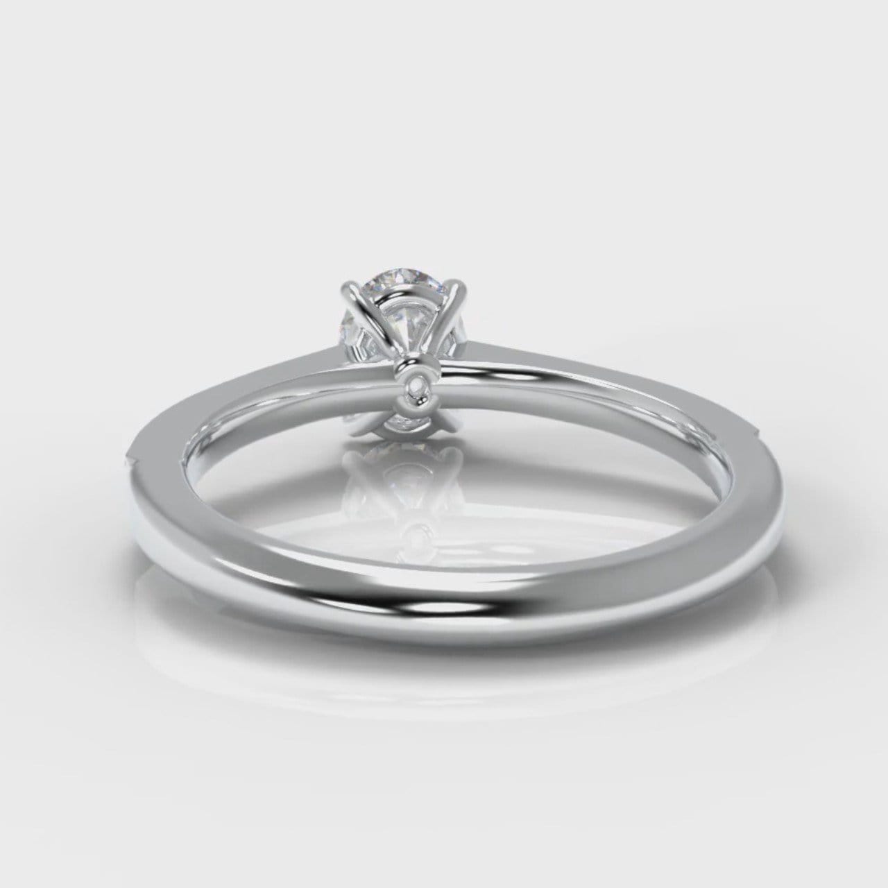 Pavé Oval Diamond Engagement Ring