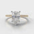 Petite Micropavé Pear Diamond Engagement Ring - Yellow Gold