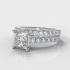 Carrée Micropavé Princess Cut Diamond Bridal Set