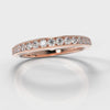 Channel Set Diamond Wedding Ring - Rose Gold