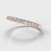 Micropavé Diamond Wedding Ring - Rose Gold