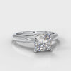 Carrée Solitaire Cushion Cut Diamond Engagement Ring
