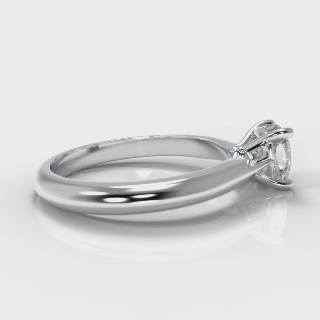 Carrée Solitaire Cushion Cut Diamond Engagement Ring
