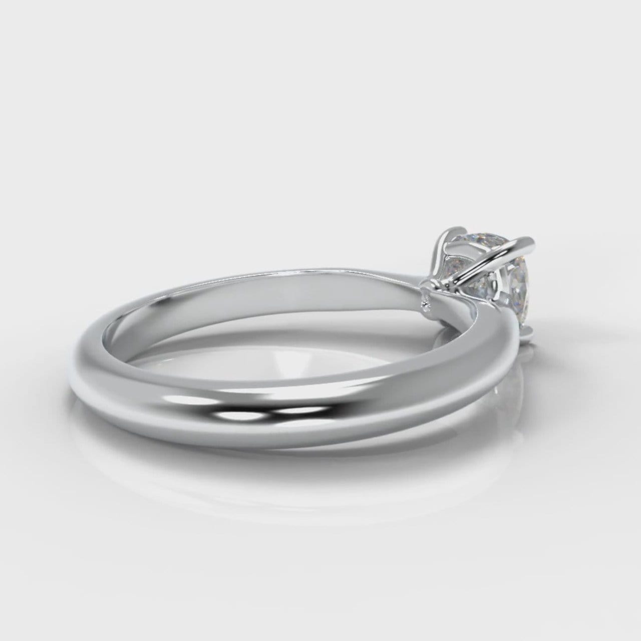 Carrée Solitaire Cushion Cut Diamond Engagement Ring