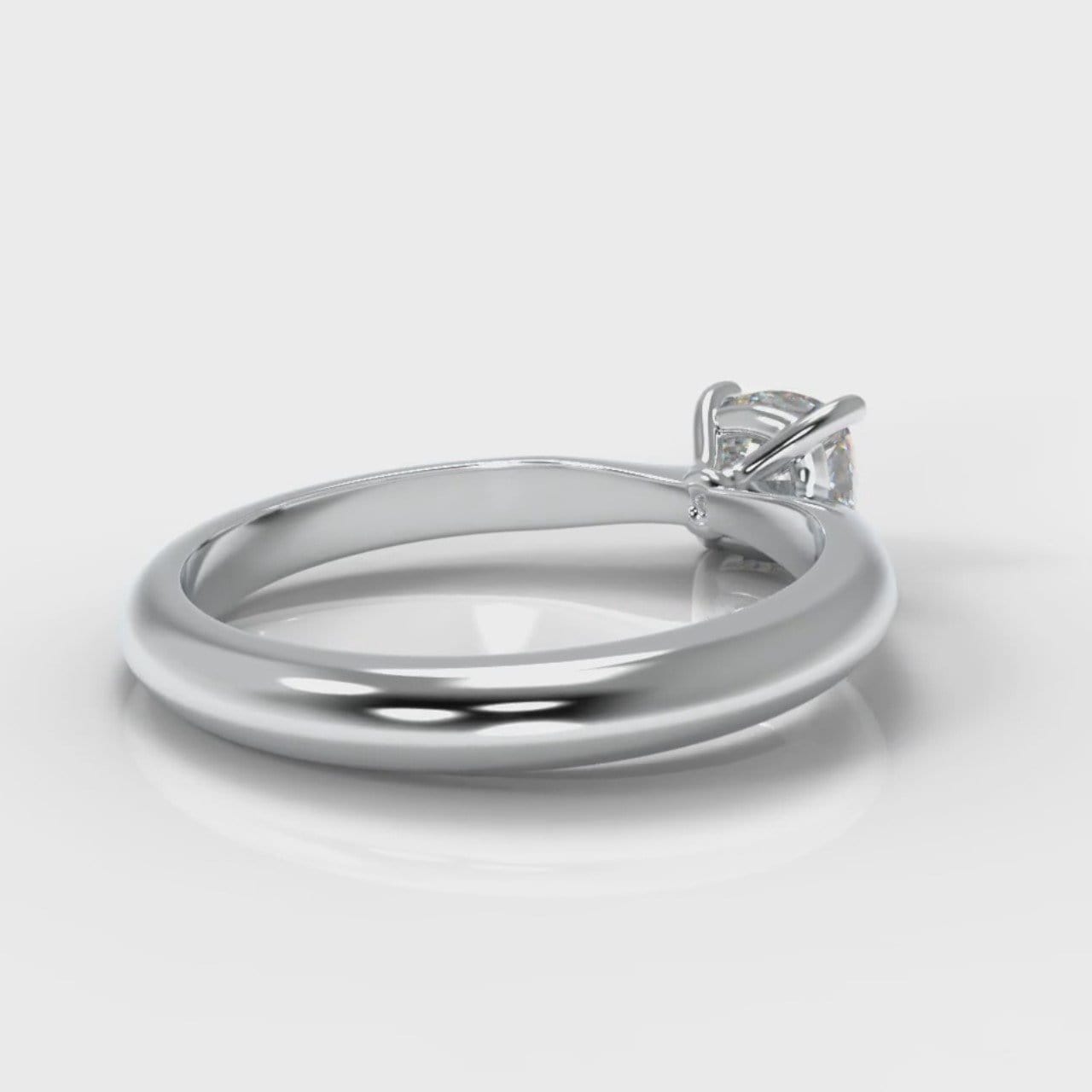 Carrée Solitaire Cushion Cut Diamond Engagement Ring