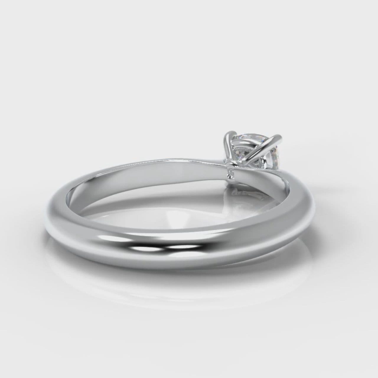 Carrée Solitaire Cushion Cut Diamond Engagement Ring