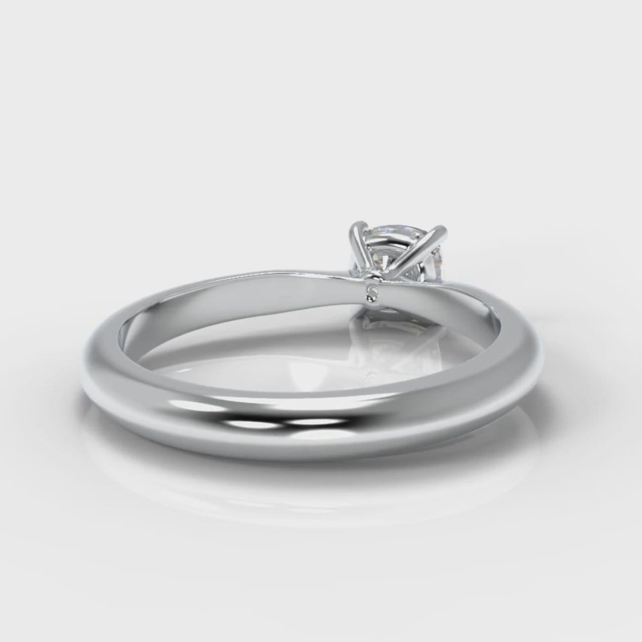 Carrée Solitaire Cushion Cut Diamond Engagement Ring