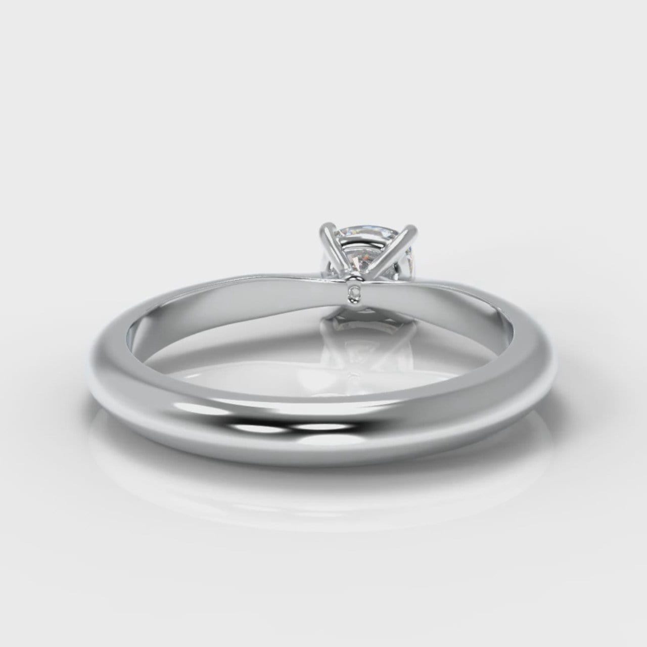 Carrée Solitaire Cushion Cut Diamond Engagement Ring