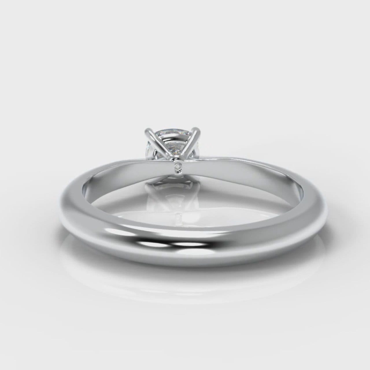 Carrée Solitaire Cushion Cut Diamond Engagement Ring