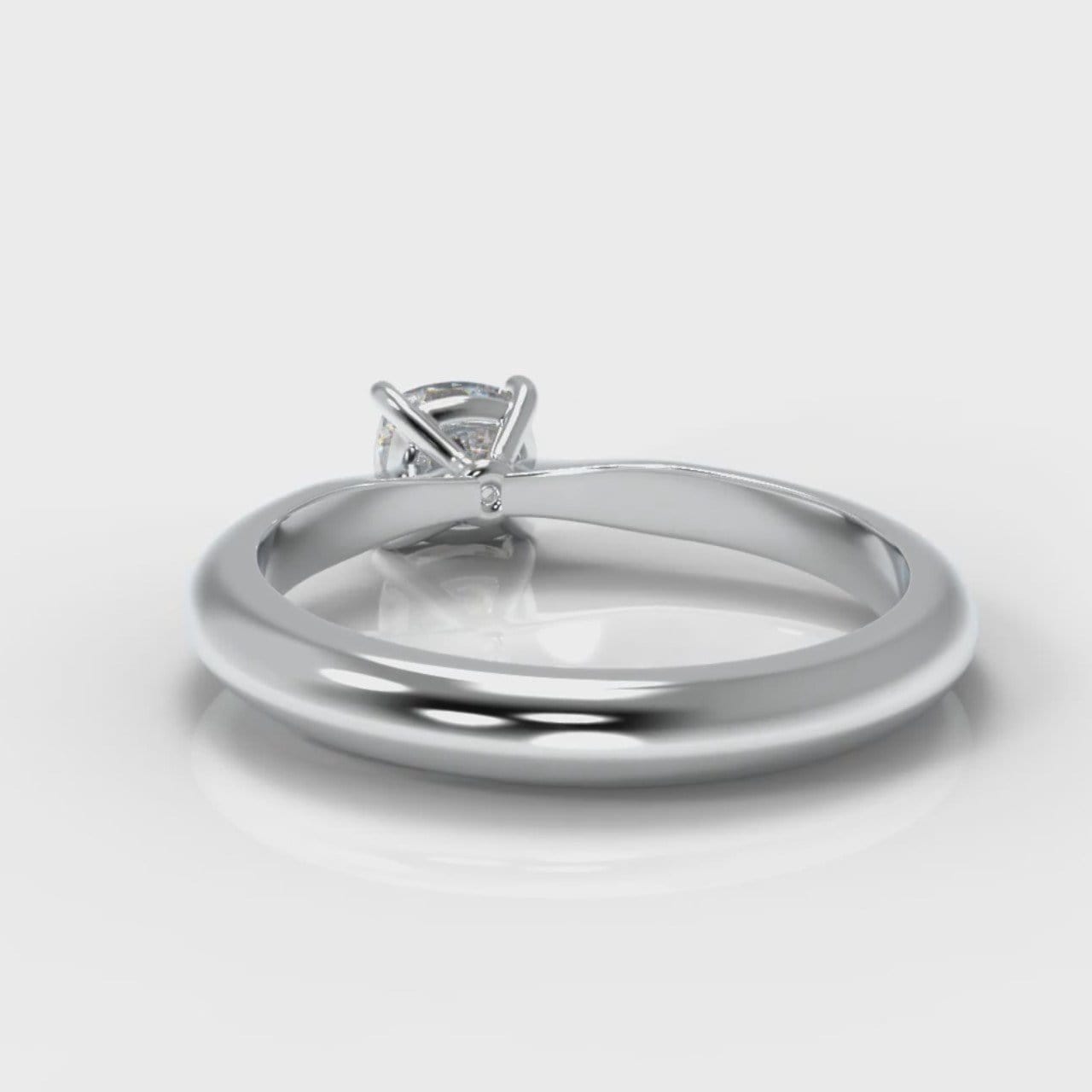 Carrée Solitaire Cushion Cut Diamond Engagement Ring