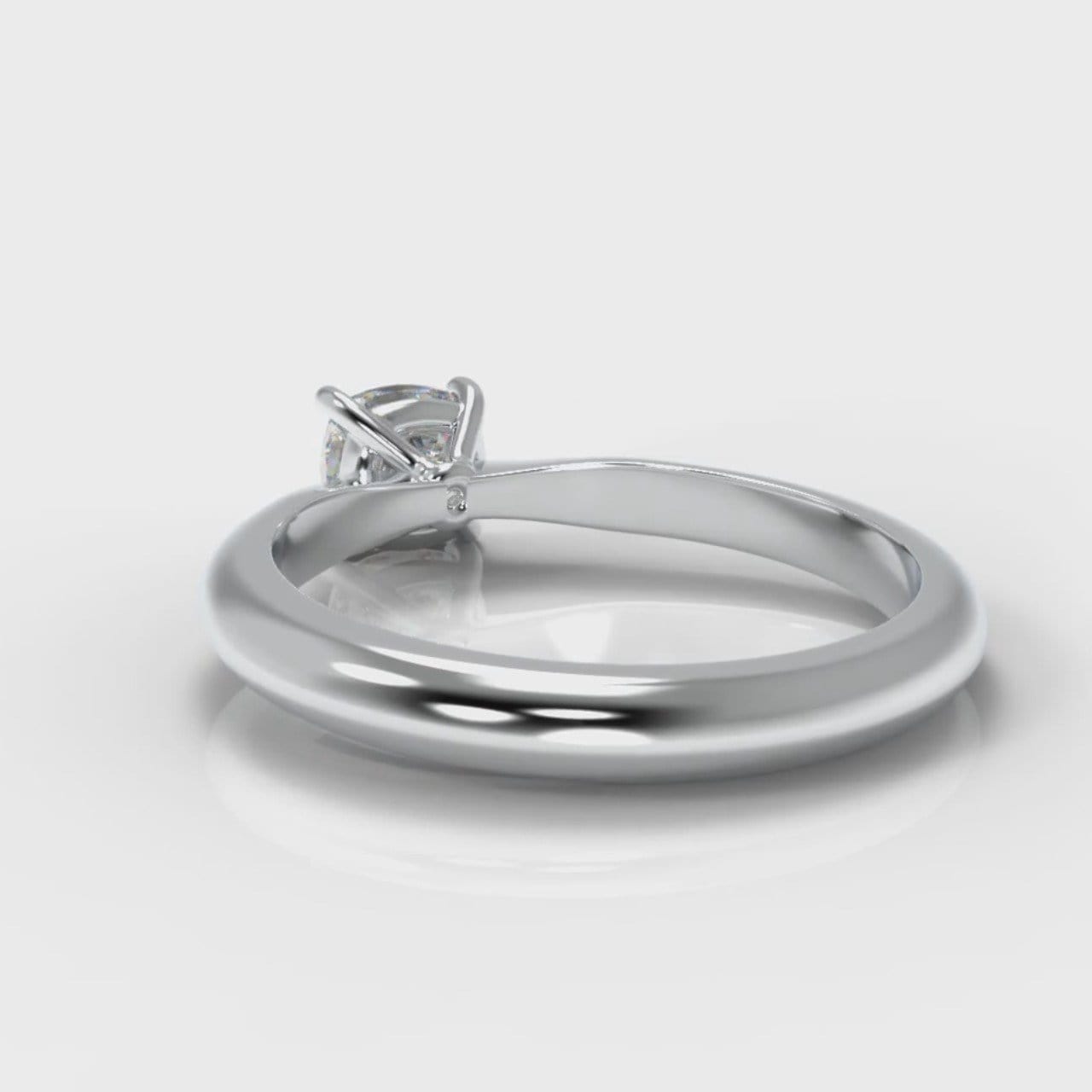 Carrée Solitaire Cushion Cut Diamond Engagement Ring