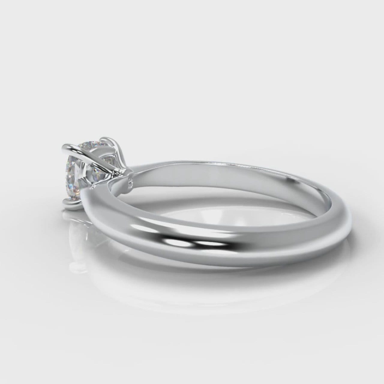 Carrée Solitaire Cushion Cut Diamond Engagement Ring