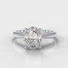 Carrée Solitaire Oval Diamond Engagement Ring